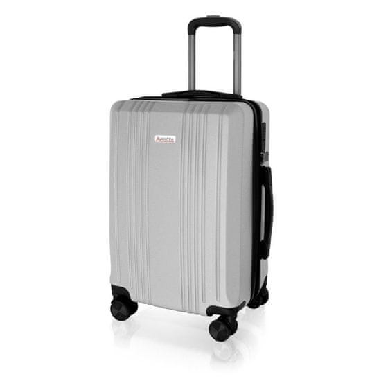 AVANCEA® Cestovní kufr DE1092 Stříbrný S 55x38x25 cm
