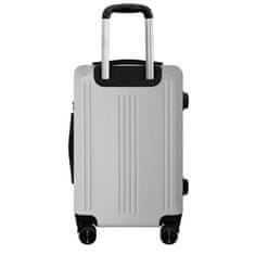 AVANCEA® Cestovní kufr DE1092 Stříbrný S 55x38x25 cm