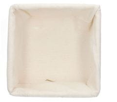 Homla Čtvercový koš TUOMO bílý 20x20 cm