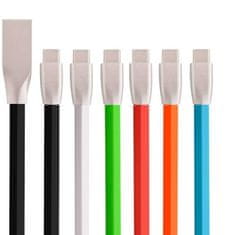 W-STAR W-star Kabel USB / USBC, silikonový, 2,4A Premium, černá 1m, KB7CBK1