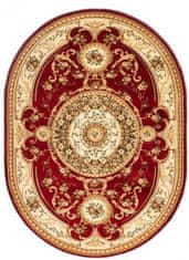 Chemex Koberec Yesemek Ovál Perský Tradiční Řezaný Klasický 6548A Béžová Hnědá Krémová Červená 60x100 cm