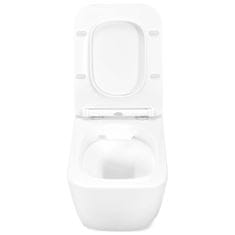 BPS-koupelny Závěsná WC mísa se SoftClose sedátkem REA MARTIN SLIM RIMLESS, bílá