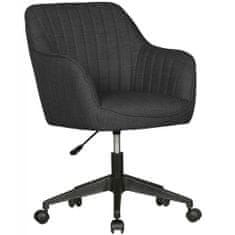 Bruxxi Kancelářská židle Mara, textilní potahovina, černá