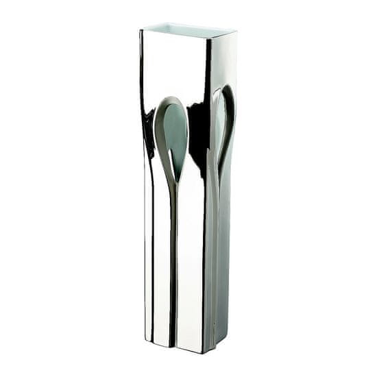 Rosenthal ROSENTHAL LAPP ZAHA HADID Váza platinová 45 cm +