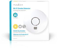 Nedis chytrý detektor kouře, Wi-Fi (WIFIDS10WT)