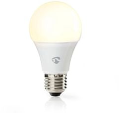 Nedis Wi-Fi chytrá LED žárovka, teplá bílá, E27, 800 lm, 9W, F