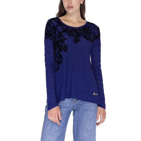 Desigual Tričko Woman Knitted T-Shirt Long Sleeve