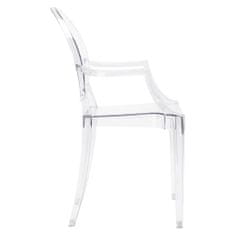 Židle LOUIS transparentní - polykarbonát