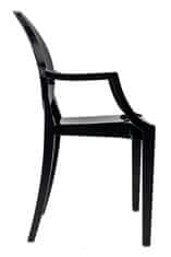 Židle LOUIS černá - polykarbonát