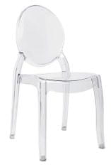 Židle ELIZABETH transparentní - polykarbonát