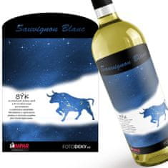 IMPAR SUBLIMACE Víno Býk (21.4. - 21.5.) - Modré provedení - Bílé víno