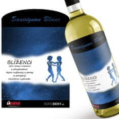 IMPAR SUBLIMACE Víno Blíženci (22.5. - 21.6.) - Modré provedení - Bílé víno
