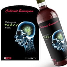 IMPAR SUBLIMACE Víno Místo mozku trávy trošku - Červené víno