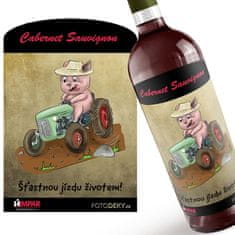 IMPAR SUBLIMACE Víno Prasátko a traktor - Červené víno