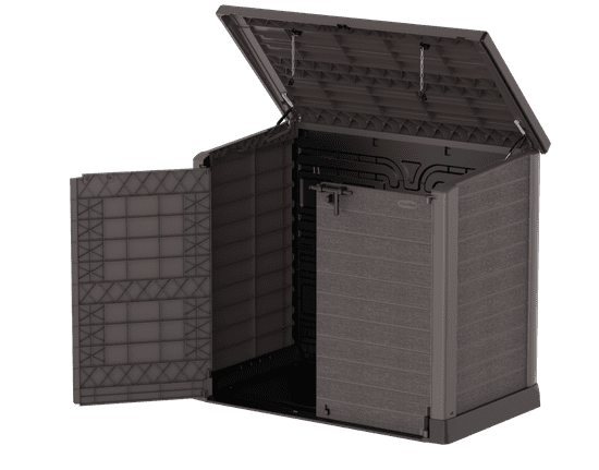 Duramax Plastový úložný box StoreAway 145 x 125 x 82,5 cm, 1200 l - hnědý