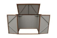 Duramax Úložný box na popelnice 154,2 x 96 cm x 130,5 cm - imitace dřeva 