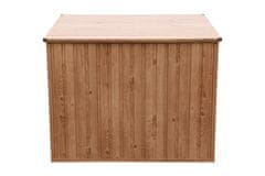 Úložný box na popelnice 154,2 x 96 cm x 130,5 cm - imitace dřeva 