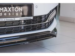 Maxton Design spoiler pod přední nárazník ver.3 pro Škoda Superb Mk3 FL Facelift, černý lesklý plast ABS