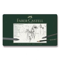 Faber-Castell Graf. tužky Faber Castell Pitt Monochrome sada plech. 26ks