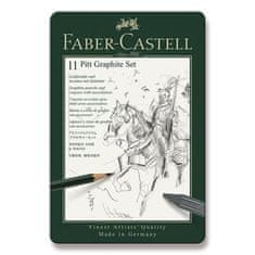 Faber-Castell Graf. tužky Faber Castell Pitt Monochrome sada plech. 11ks