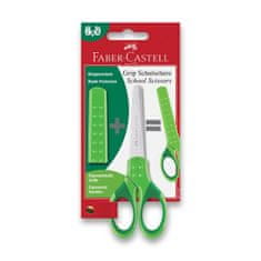 Faber-Castell Školní nůžky Faber Castell Grip Blistr 1ks zelené