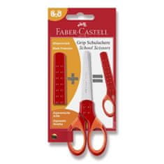Faber-Castell Školní nůžky Faber Castell Grip Blistr 1ks červená