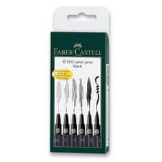 Faber-Castell Popisovač Faber Castell Pitt Artist Pen 6ks černá