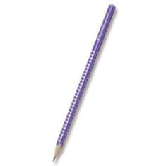 Faber-Castell Grafitová tužka Faber Castell SPARKLE perleťově fialová