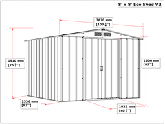 Duramax Zahradní domek TITAN ECO XL 6,3 m2 antracit