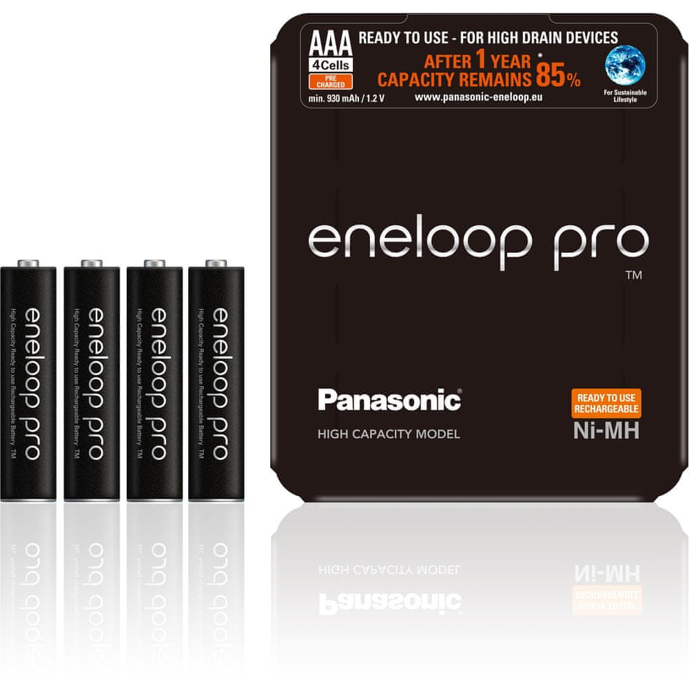 Panasonic Eneloop Pro Sliding Pack AAA 4 ks 930 mAh (4HCDE/4LE)