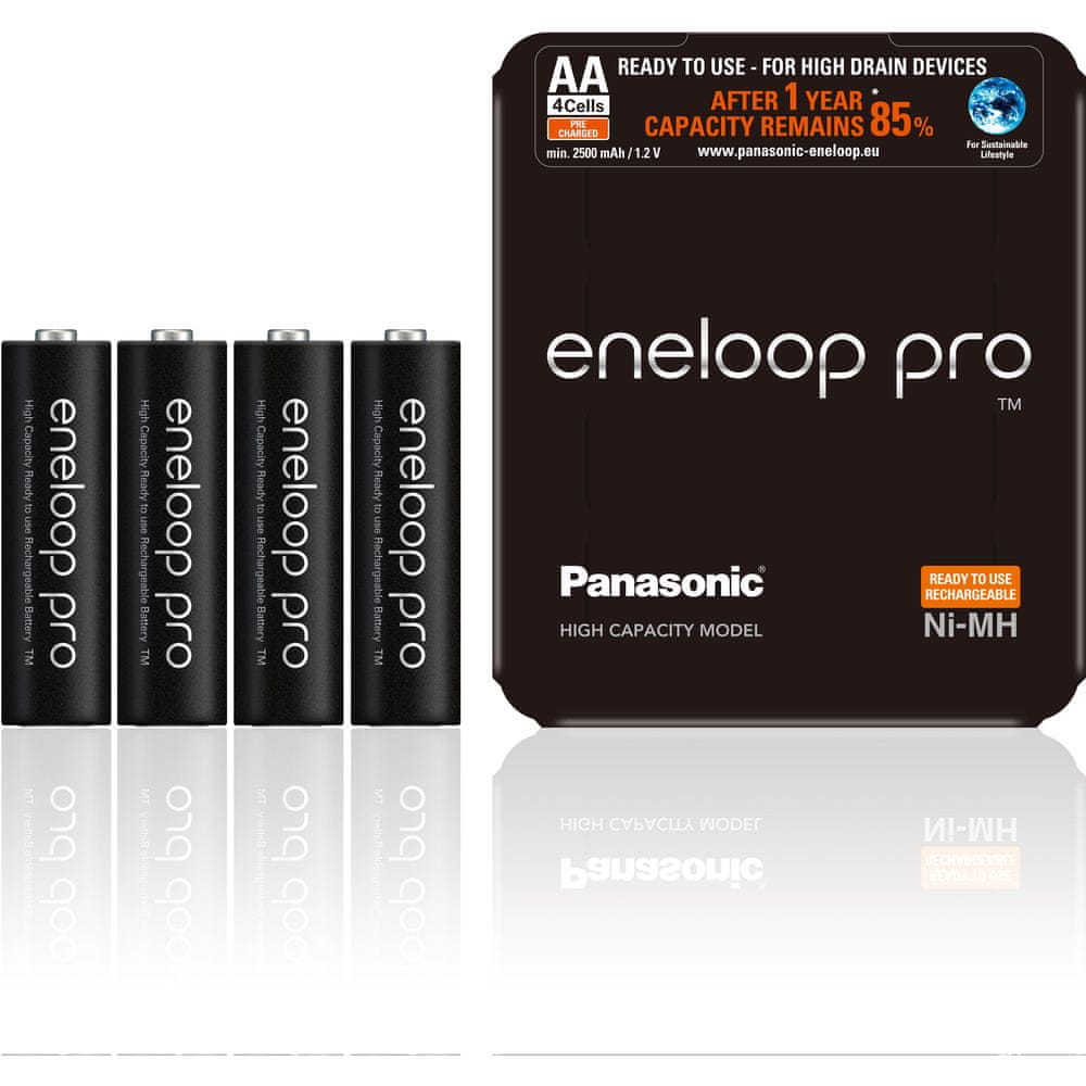 Panasonic Eneloop Pro Sliding Pack AA 4 ks 2500 mAh (3HCDE/4LE)