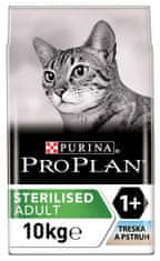 Purina Pro Plan Cat STERILISED treska & pstruh 10 kg