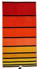 SETINO Oboustranná osuška pruhy červená 90 x 170 cm