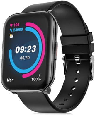 Chytré hodinky Niceboy X-fit Watch 2 výkonné chytré hodinky Bluetooth 5.0 notifikace z telefonu Android iOS dlouhá výdrž baterie monitoring spánku SpO2 měření tepu měření tlaku LCD displej výkonné dostupné hodinky sportovní režimy ovládání hudebního přehrávače