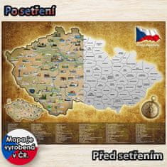 BEMI INVEST Stírací mapa Česká republika