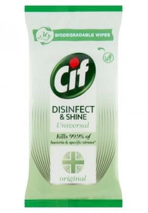 Cif Disinfect&Shine ubrousky 36ks