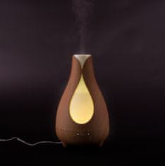 Zvlhčovač vzduchu s difuzérem Tulip, LED multicolor, 200 ml
