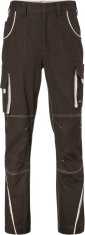 James & Nicholson Pánské montérkové kalhoty zkrácené bavlna s elastanem, Velikost 26 (v. 170 cm), Barva Ocelově šedá