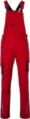James & Nicholson Pánské pracovní laclové kalhoty bavlna s elastanem, Velikost 56 (3XL), Barva Červená