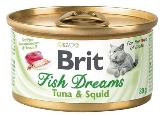 Brit Fish Dreams Tuna & Squid 24x80g