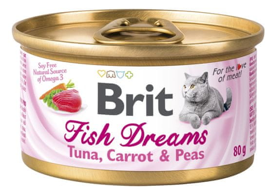 Brit Fish Dreams Tuna, Carrot & Pea 24x80g