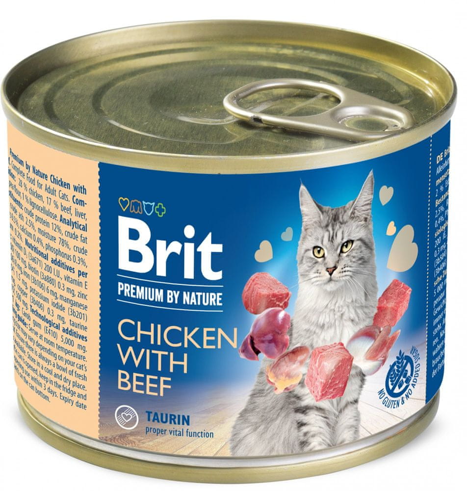 Brit Premium by Nature Chicken with Beef 6x200 g