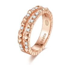 Rosato Originální bronzový prsten se zirkony Cubica RZA014 (Obvod 52 mm)