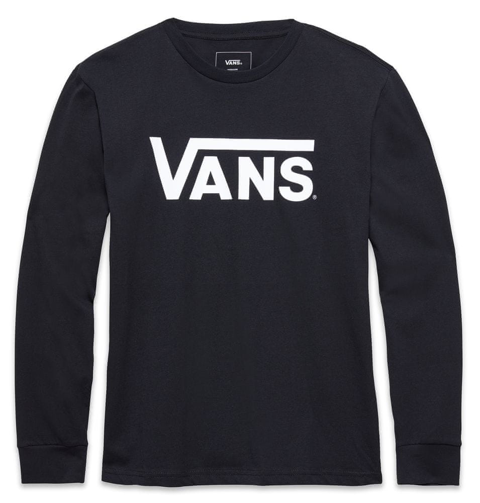 Vans chlapecké tričko By Vans Classic Ls Boys Black/White VN000XOIY28 M černá