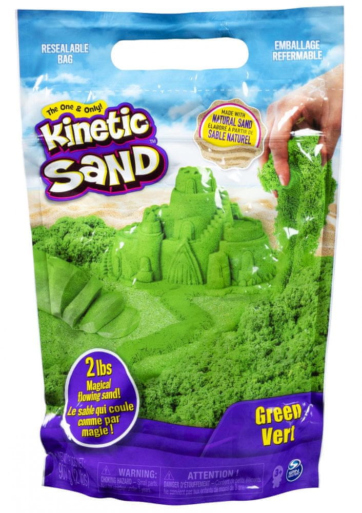 Kinetic Sand Balení zeleného písku 0,9 kg