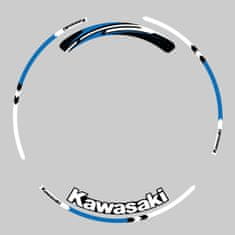 SEFIS sada barevných proužků EASY na kola Kawasaki modrá