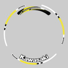 SEFIS sada barevných proužků EASY na kola Kawasaki žlutá