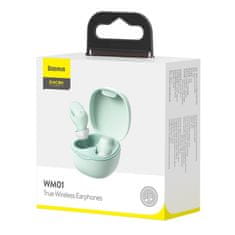 Greatstore Encok WM01 TWS zelená bezdrátová sluchátka do uší Bluetooth 5.3