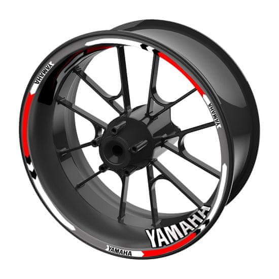 SEFIS sada barevných proužků EASY na kola Yamaha červená