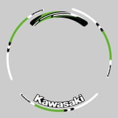 SEFIS sada barevných proužků EASY na kola Kawasaki zelená